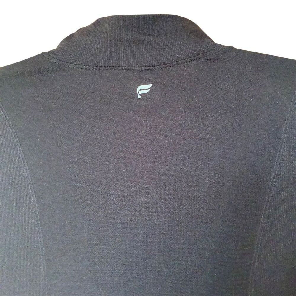 Fabletics Women's Black Long Sleeve Quarter-Zip Pullover Size L - Picture 5 of 6